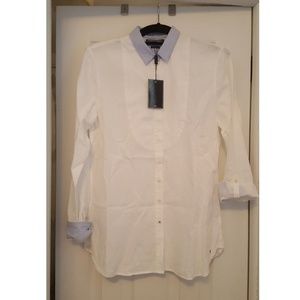 Tommy Hilfiger Europe Woven Roll Tab Bib Shirt